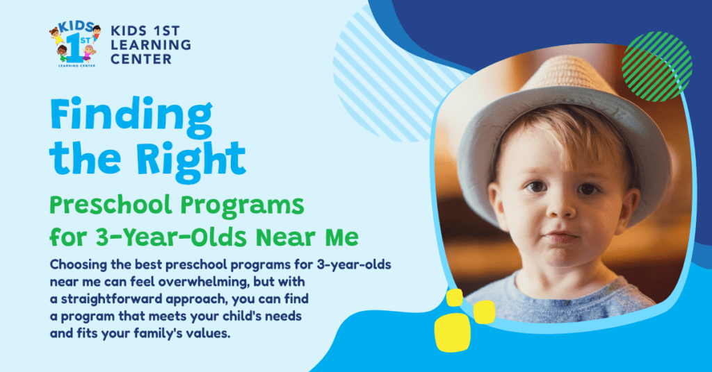 Preschool Programs for 3-Year-Olds Near Me