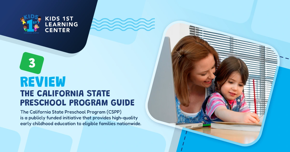 Review the california state preschool program guide