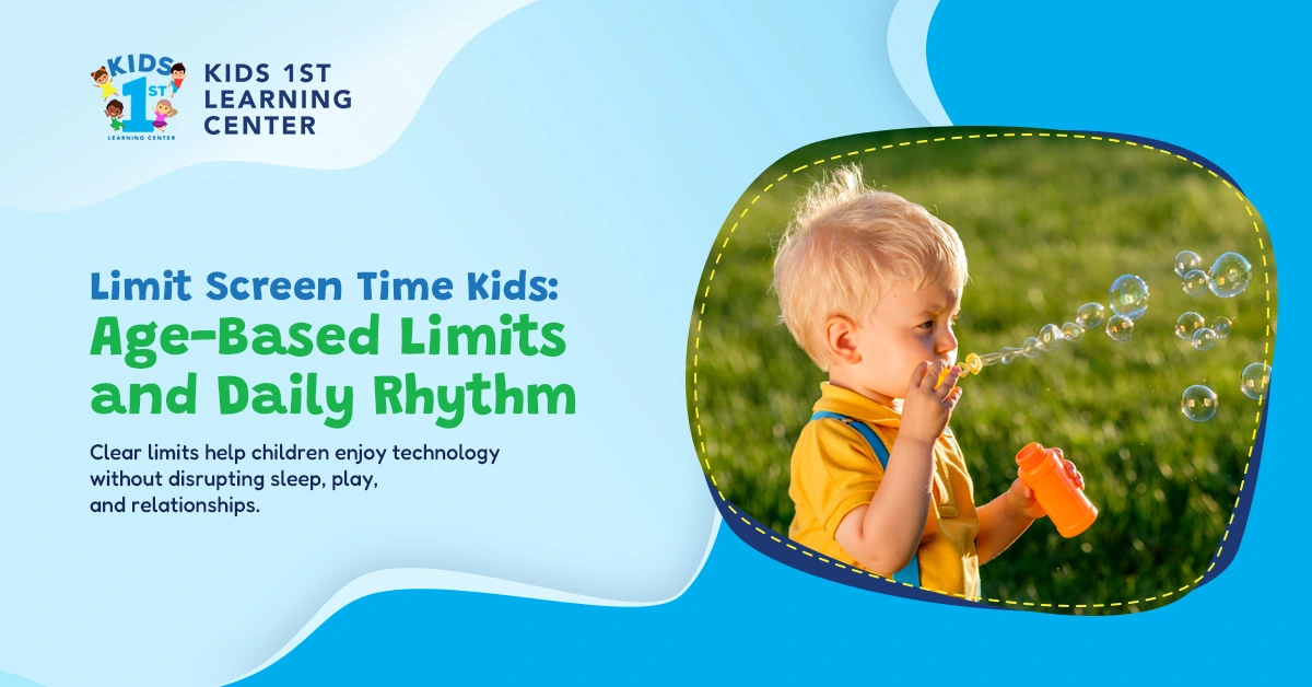 Limit screen time kids