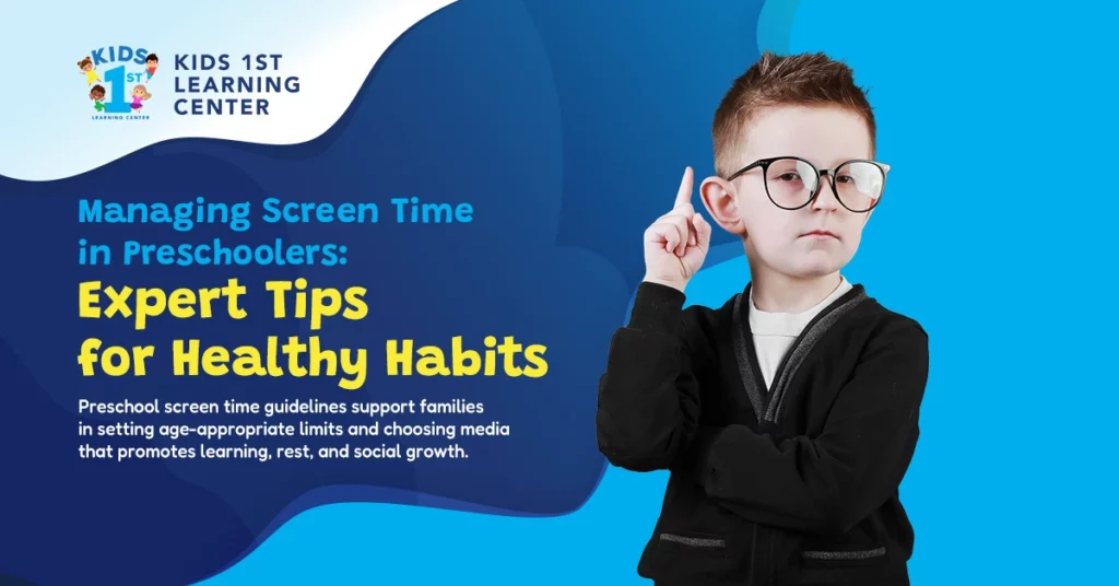 preschool screen time guidelines