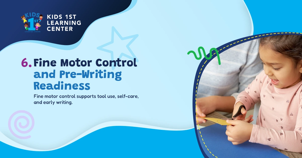 fine motor control and pre writing readiness