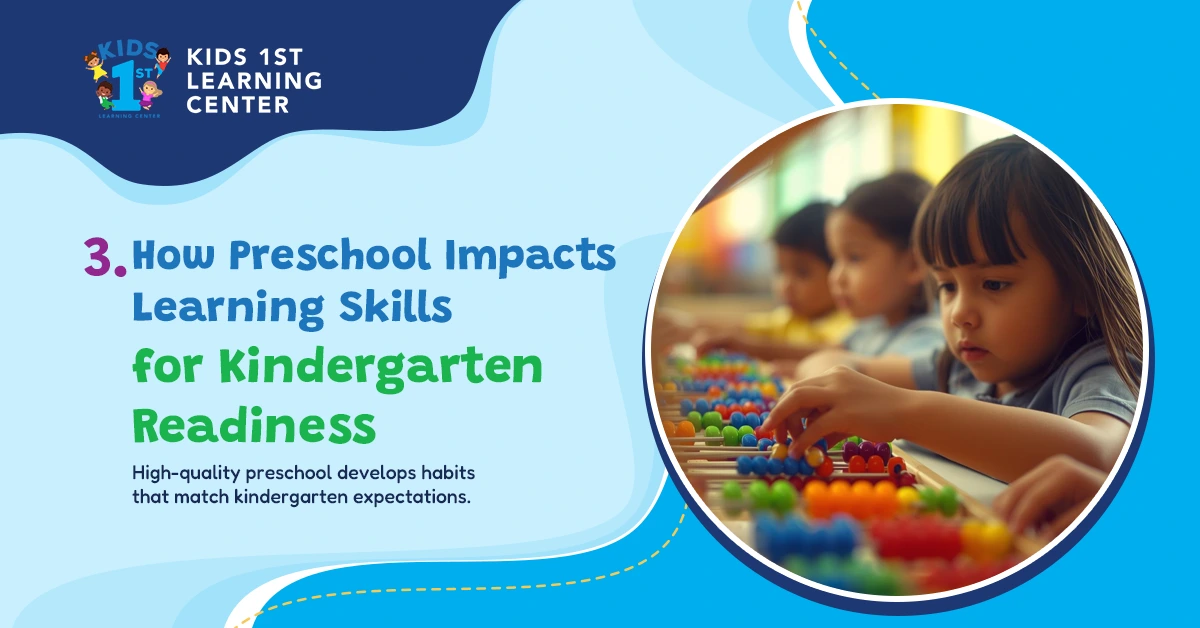 How preschool impacts learning skills for kindergarten readiness
