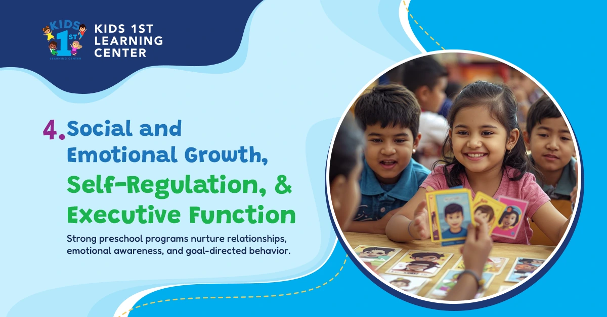 Social and emotional Growth self regulation and execution function