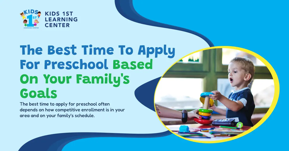 Best Time To Apply For Preschool