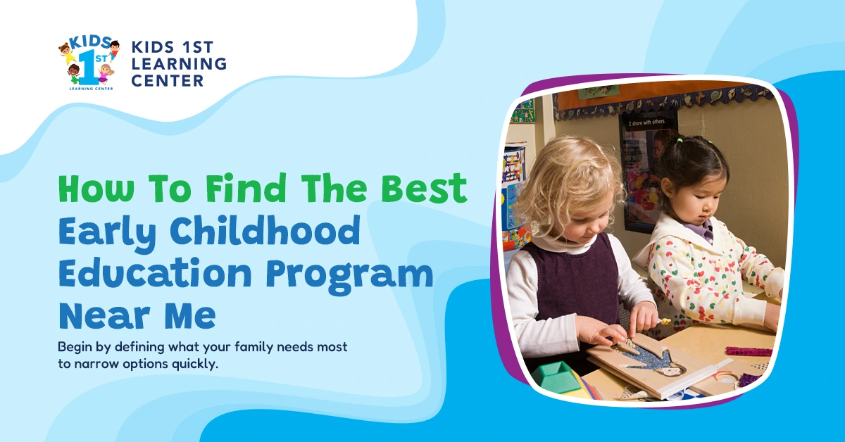 Best Early Childhood Education Program Near Me