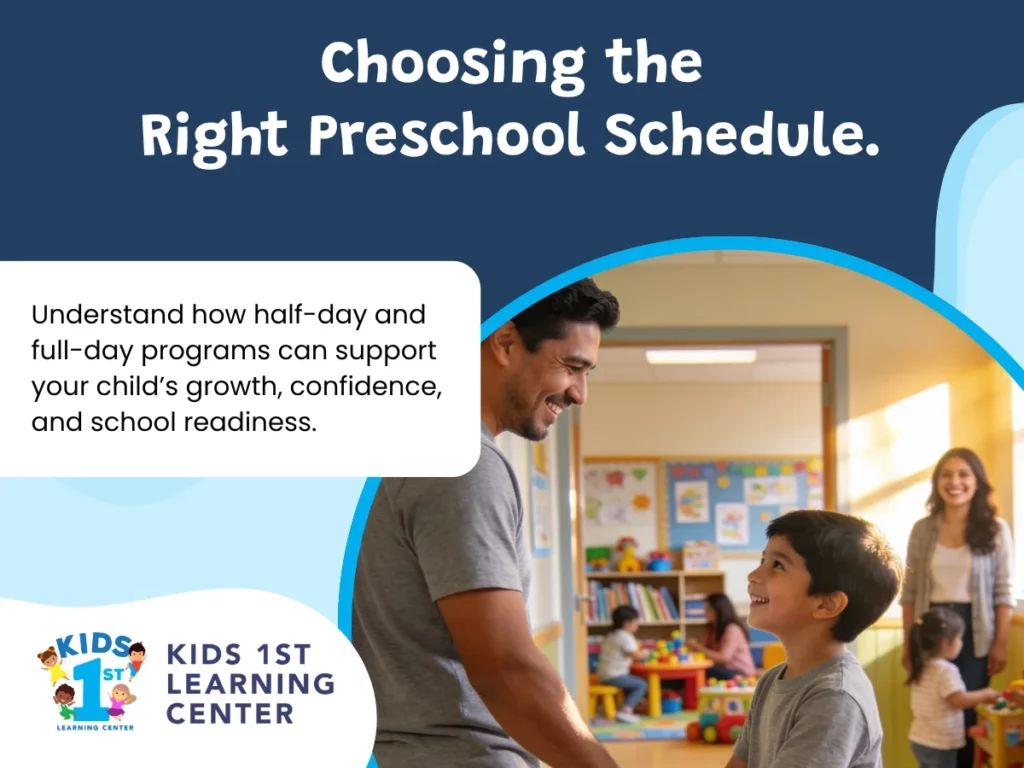 Half-day preschool vs full-day preschool programs